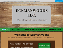 Tablet Screenshot of eckmanwoods.com